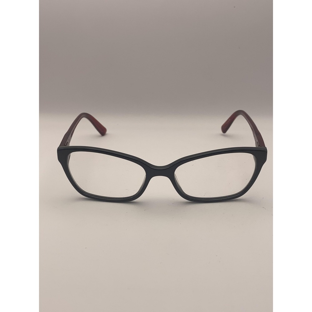 Guess GU2466 BLK Eyeglasses Frames Black Red 51-17-140 Rectangle Frame Only